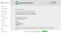Desktop Screenshot of gebruikthekwerk.nl